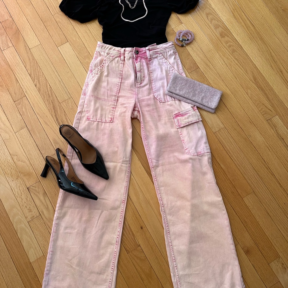 Pink Cargo Pants
